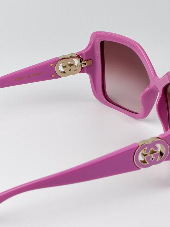 Gucci Women’s Sunglasses | Pink Square Frame | Red Gradient | GG2015S 005 main image 4